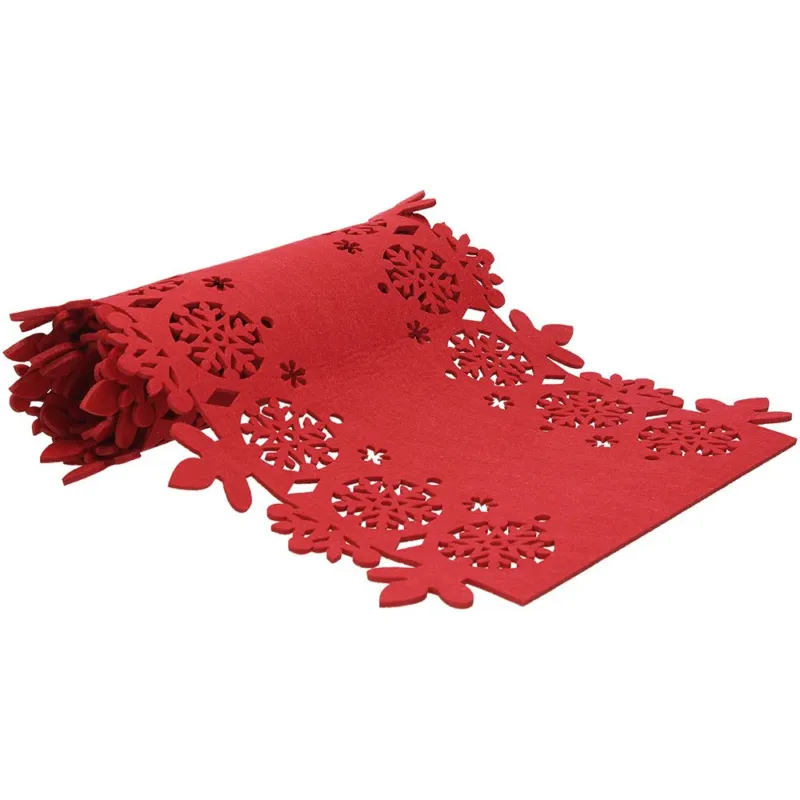 Runner cm 40x120 in feltro Feltro red Feltro Rosso Spedito Oggi