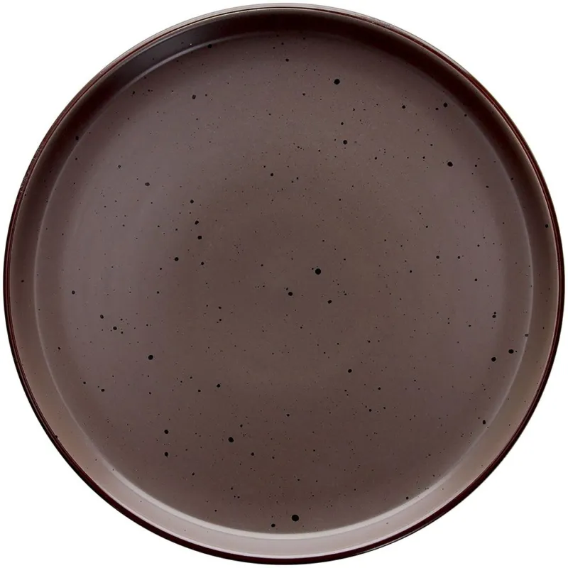 Piatto piano 27 cm Bruges Stoneware Marrone Prezzo Di Fabbrica