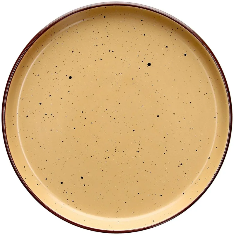 Piatto dessert 20,5 cm Bruges Stoneware Giallo Occasione Imperdibile