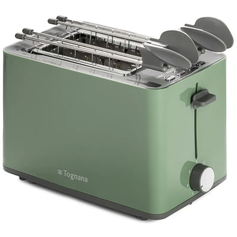 Prezzo Di Fabbrica Tostapane elettrico con pinze Verde Salvia Verde