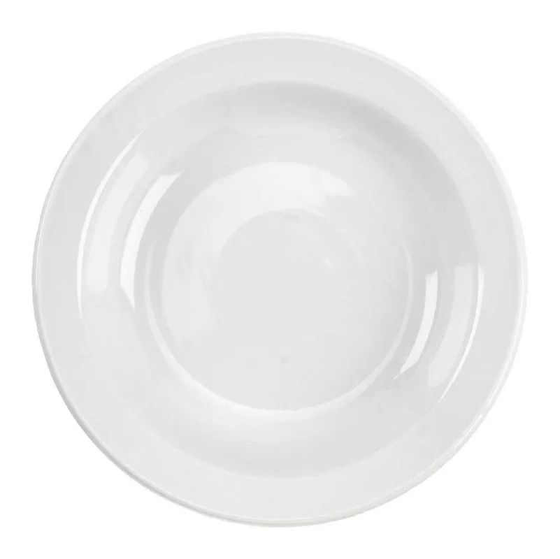 Piatto fondo cm 20 Porcellana Bianco Solo Oggi