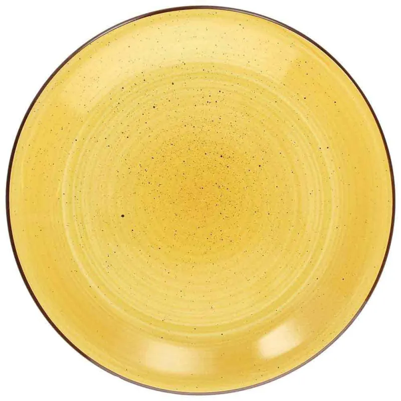 Piatto piano cm 27 Giallo Art&Pepper Stoneware Giallo Direttamente Dal Produttore