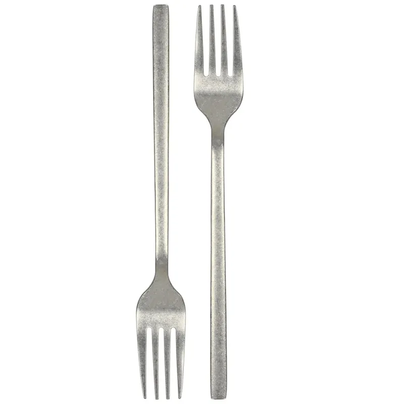 Set 2 forchette tavola Tex Mex Acciaio inox Argento Prezzo Di Fabbrica