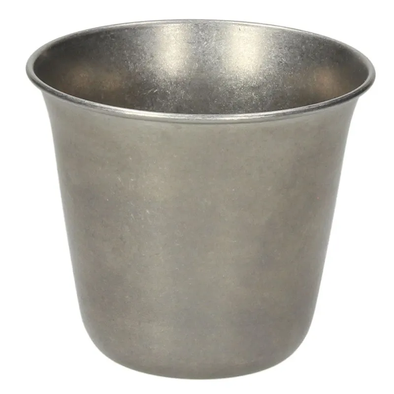 Soddisfatti O Rimborsati Coppetta Chips 9,5 cm x H 8,5 cm Tex Mex Acciaio inox Argento