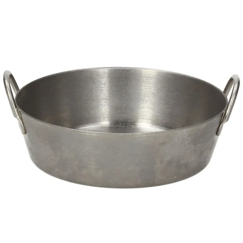 Mini padella da portata 10 cm Tex Mex Acciaio inox Argento Promozione Esclusiva