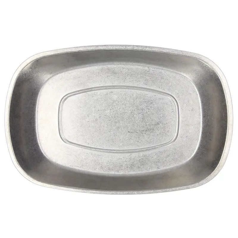 Vassoio rettangolare 26 cm Tex Mex Acciaio inox Argento Popolare