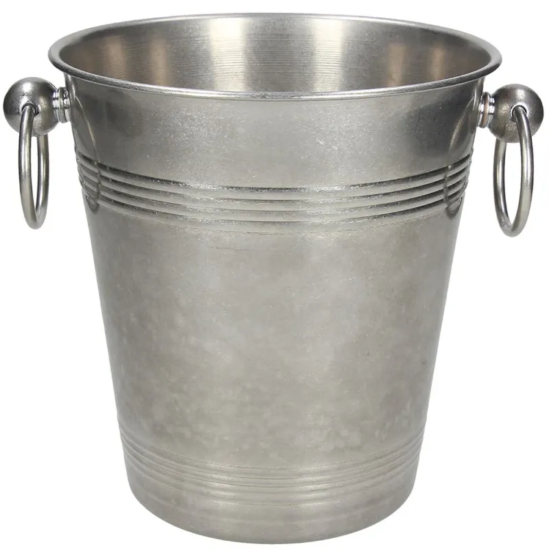 Secchiello 18,5 cm x H 16 cm Acciaio inox Argento Ultime Pezzi