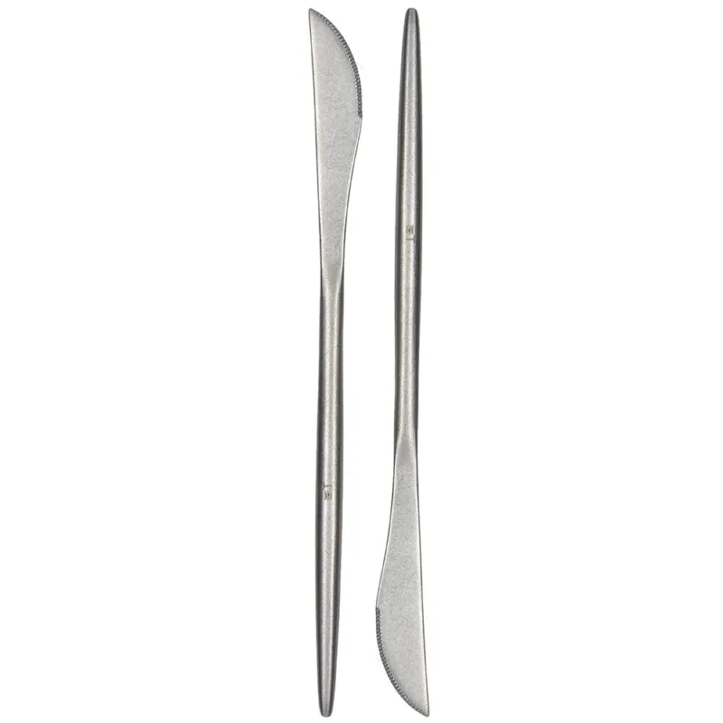 Set 2 coltelli da tavola Skewer Acciaio inox Argento Prezzo Scontato
