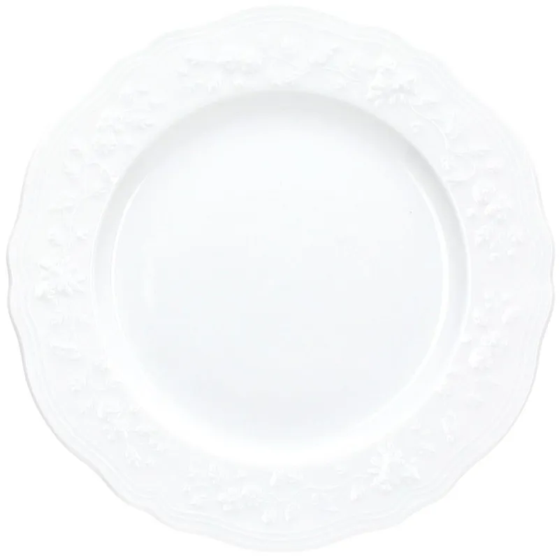 Prezzo Di Fabbrica Piatto Piano 26 cm Fleur Porcellana Bianco