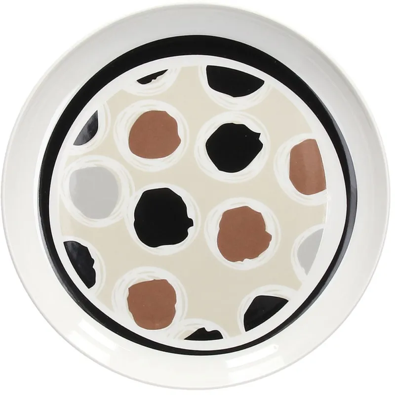 Piatto Dessert 19 cm Vibes Porcellana Marrone Ultima Occasione