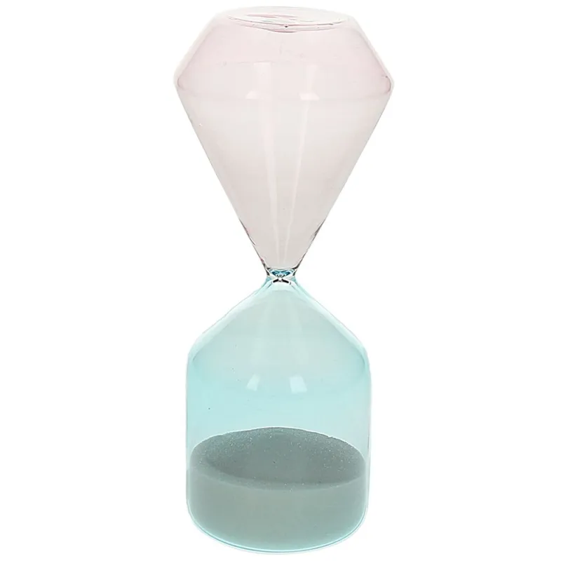 Offerta Lampo Clessidra H 20 cm Bicolor Glass Design Time Vetro Multicolor