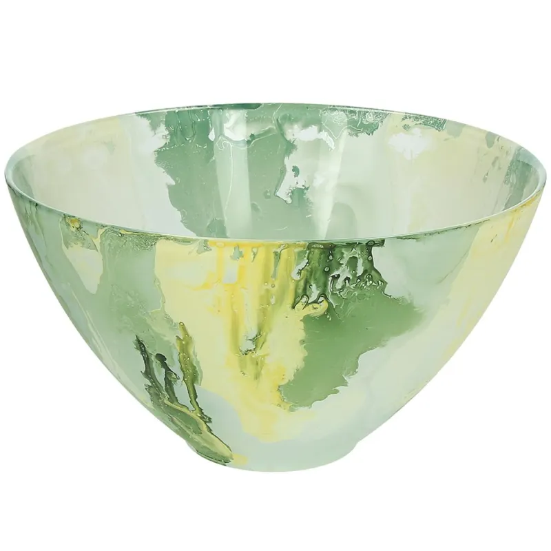 Spedizione Espresso Centro Tavola 21 Cm Galassia Laguna Vetro Verde