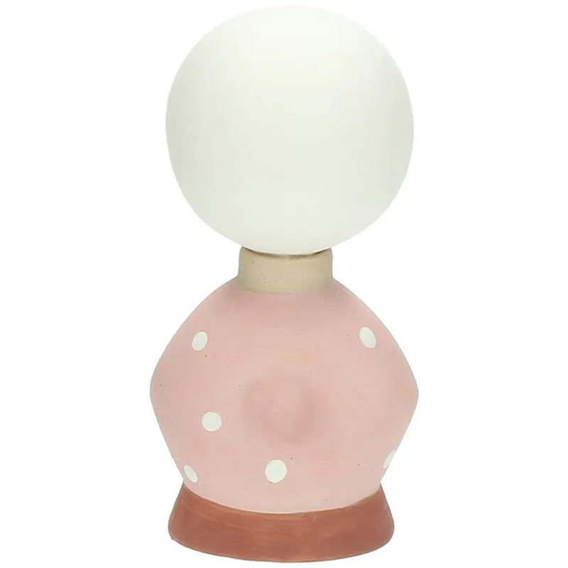 Suppellettile Led Puntini H18 Ceramica Beige Affare
