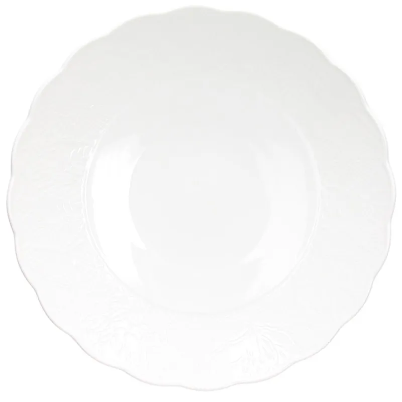 Piatto Fondo 23 cm Lace Porcellana Bianco Affare