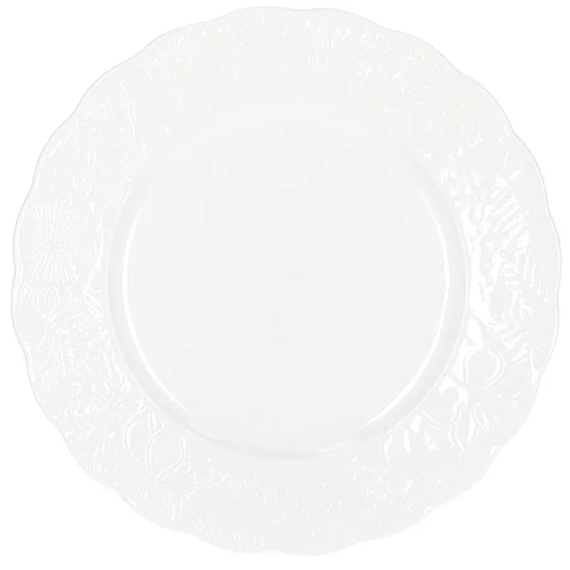 Ultime Pezzi Piatto Dessert 21 cm Lace Porcellana Bianco
