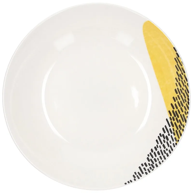 Piatto Fondo 20 cm Ikonic Porcellana Giallo Direttamente Dal Produttore