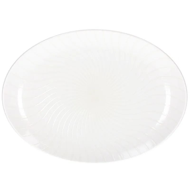 Affare Ovale Cm 32x23,5 Serving Ivory Porcellana Bianco