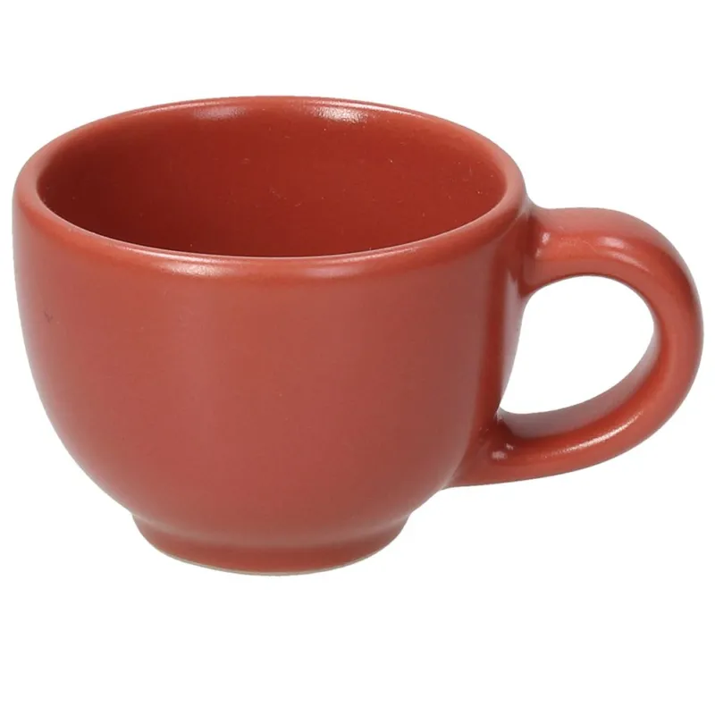 Occasione Imperdibile Tazza caffè senza piatto 80 cc Rosso Mela Super Strong Stoneware Rosso