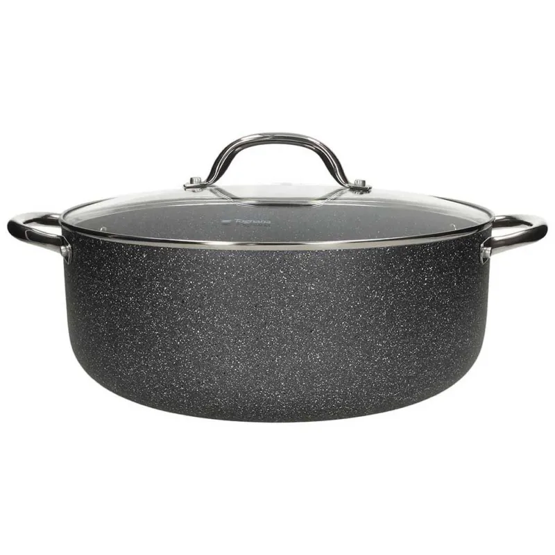 Reso Gratuito Casseruola con coperchio 24 cm Alluminio Grigio