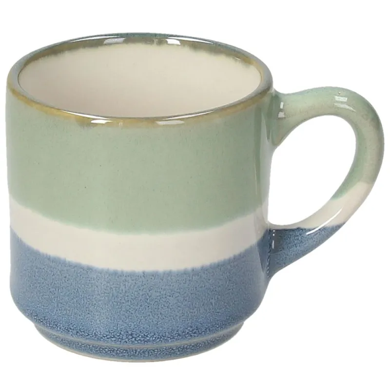 Spedito Oggi Tazza caffè senza piatto cc 100 impilabile Haiti Stoneware Multicolor