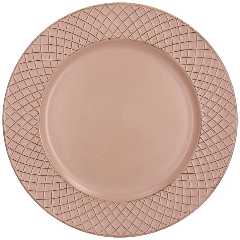 Sottopiatto cm 33 rosa Polipropilene Rosa Pagamento Sicuro
