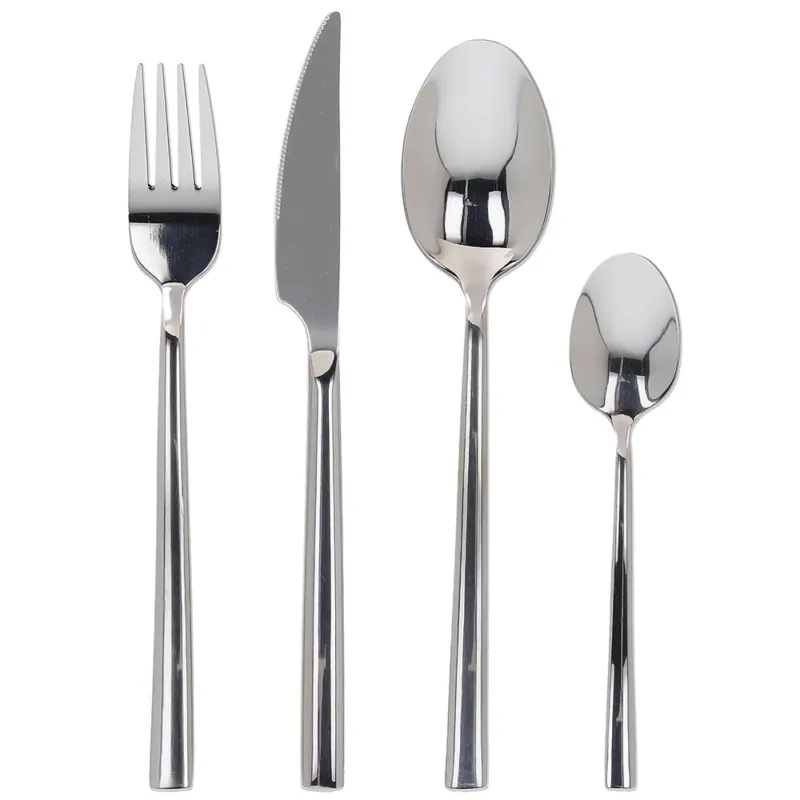 Servizio 24 Posate Elegance Acciaio Argento Ultime Pezzi