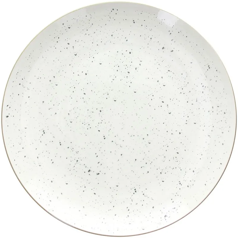 Direttamente Dal Produttore Piatto piano cm 27 Pepper Bianco Porcellana Bianco