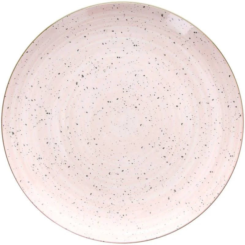 Piatto piano cm 27 Pepper Rosa Porcellana Rosa Prezzo Basso