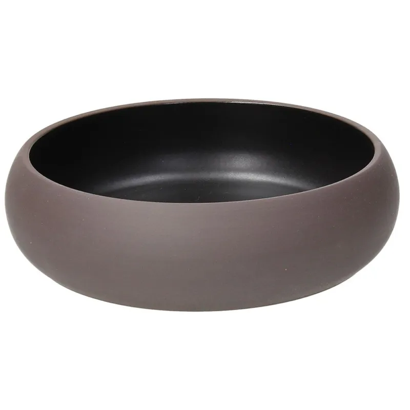Scelto Dai Clienti Coppetta Bowl 20 cm Elipse Moca Black Stoneware Marrone-Nero