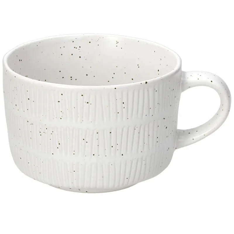 Tazza Jumbo senza piatto 540 Cc Wabi Stoneware Bianco Prezzo Scontato