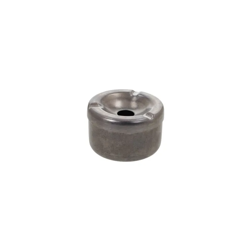 Posacenere con coperchio 8 cm Acciaio Grigio Economico