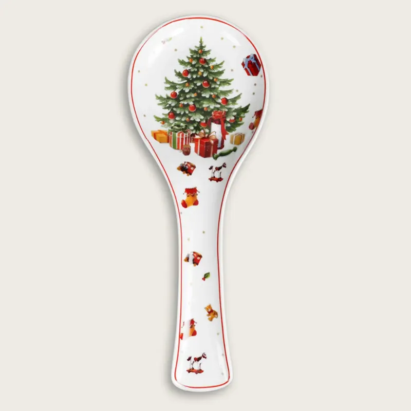 Poggiamestolo Christmas Tree In Porcellana,rosso Compra Adesso