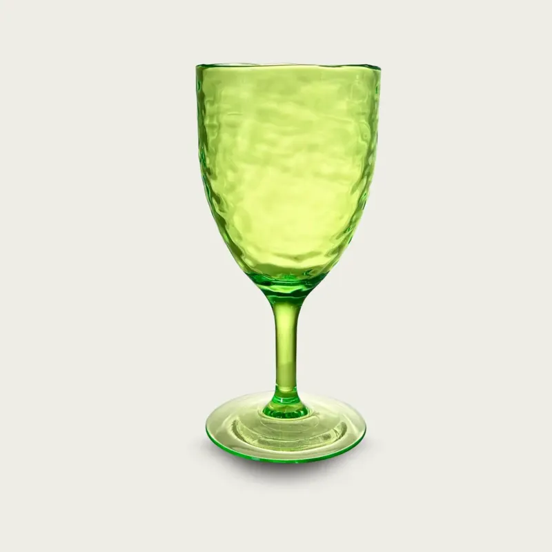 Popolare Calice Hammered In Plastica Acrilica,verde
