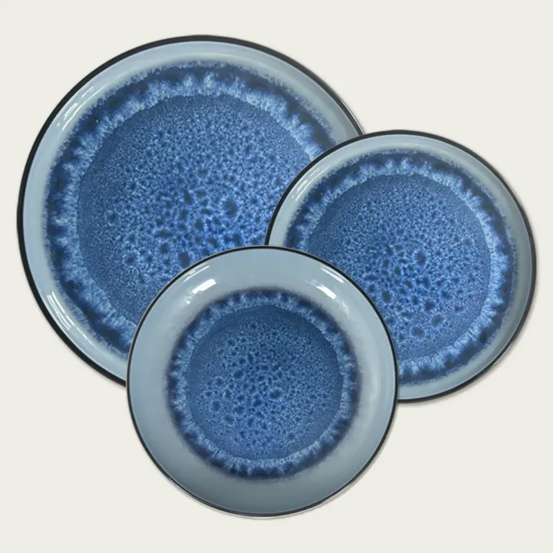 Piatto In Melamina Reactive,blu Novità
