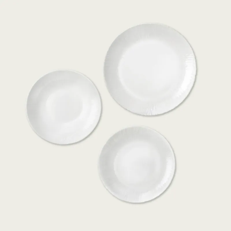 Soddisfatti O Rimborsati Set 18 Piatti Coconut In Vetro Opale