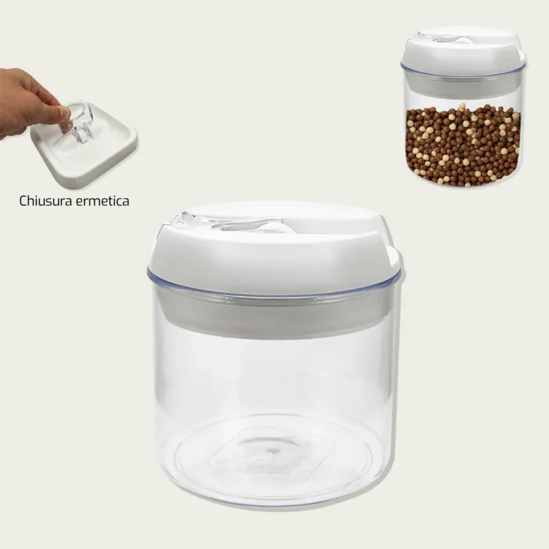 Reso Gratuito Contenitore Ermetico Rotondo Alto In Plastica