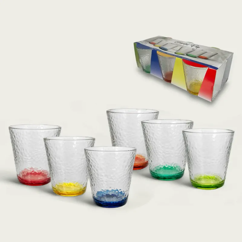 Prezzo Ridotto Set 6 Tumbler Crystal Pop In Vetro