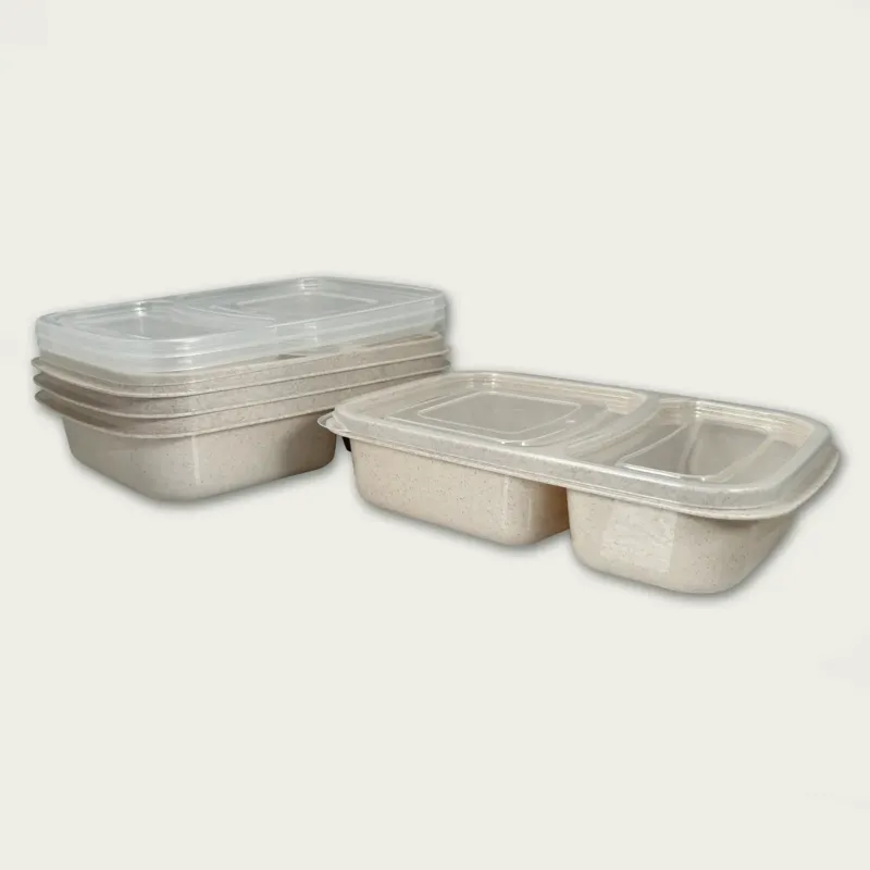 Scelto Dai Clienti Set 4 Contenitori Doppio Scompartimento Fresco Box Neutre In Plastica,beige