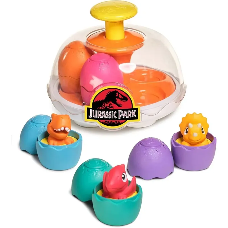 Trottola Jurassic Worls Tomy Spin & Hatch Dino Eggs Dinosauri Gioco Idea Regalo Offerta Lampo