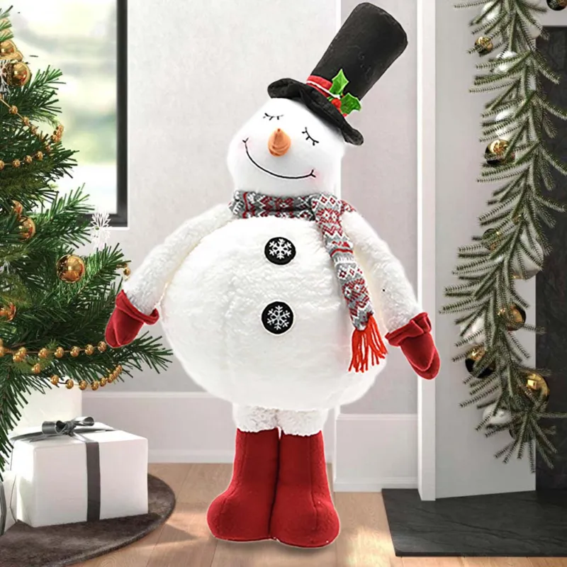 Pupazzo di Neve Estendibile Allungabile con Cappello Nero Decorazione Natalizia Compra Online