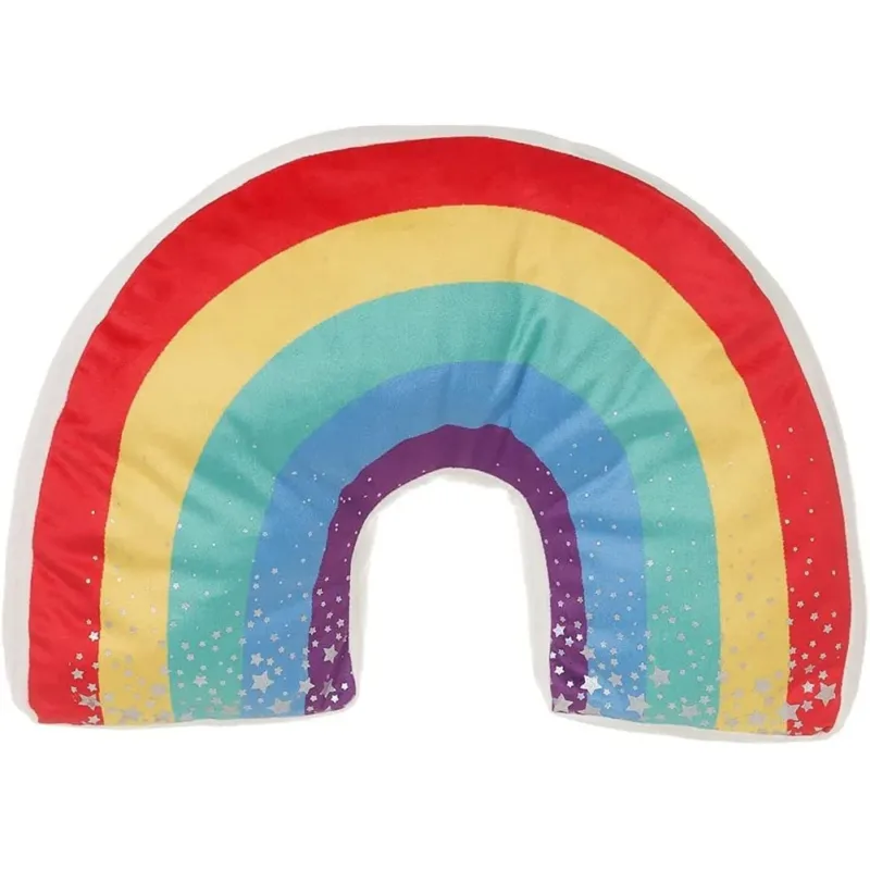 Cuscino Arcobaleno Multicolore in Cotone Bambini Adulti Casa Arredamento Design Super Prezzo