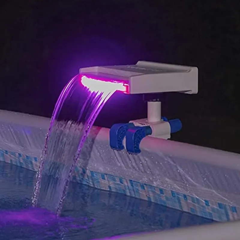 Prezzo Di Fabbrica Bestway Flowclear Fontana Cascata Luce LED RGB Cambio Colore Piscina Fuoriterra