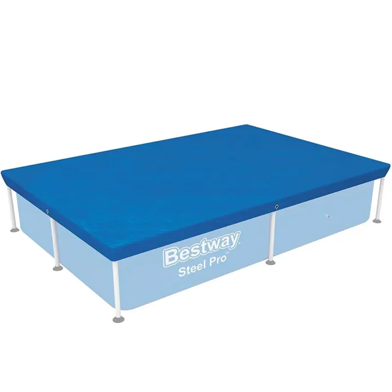 Telo Copertura Piscina Rettangolare 221x150cm Copripiscina Bestway Steel Pro Consegna Rapida