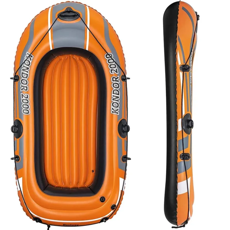 Canotto Gonfiabile Gommone 188x98cm 2 Posti Mare Piscina Fiume Kondor 2000 Compra Oggi Stesso