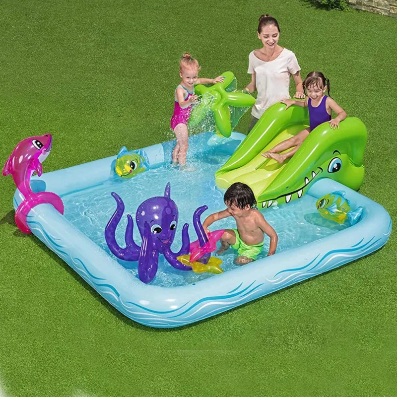 Scelto Dai Clienti Piscina Parco Giochi Gonfiabile Water Grass Playcenter con Scivolo e Doccia