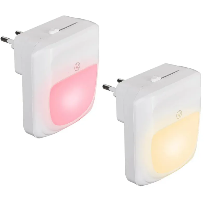 A Buon Prezzo 2 Lampade Notte Luce Notturna LED 3 Funzioni RGB Bianco Dimmerabile Crepuscolare