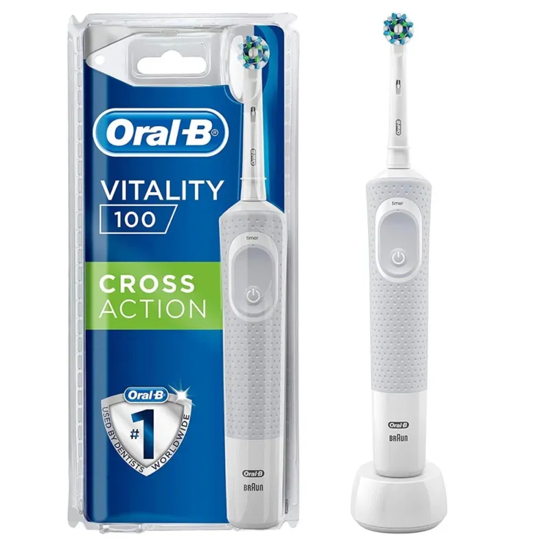 Solo Oggi Oral B Spazzolino Elettrico Denti Vitality 100 Cross Action a Batteria con Timer