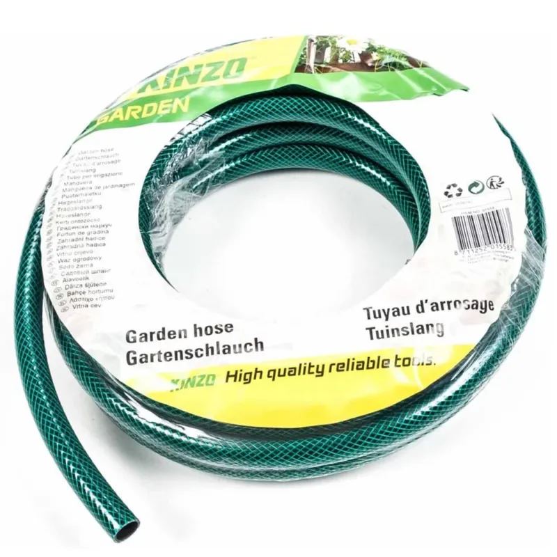 Tubo da Giardino in PVC 1/2 14mm 25mt Pompa Acqua Irrigazione Terrazzo Verde Miglior Prezzo