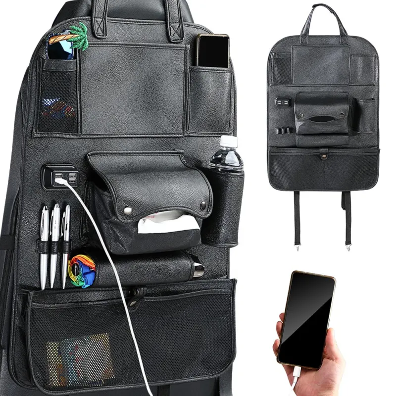 Ordina Subito Organizer Schienale Sedile Auto Organizzatore con Porte USB e Tasche Portatutto