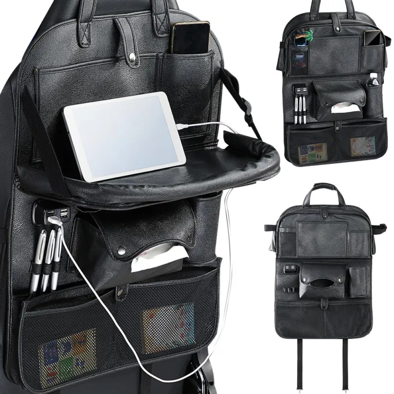 Prezzo Scontato Organizer Schienale Sedile Auto Organizzatore con USB Tavolino Tasche Portatutto